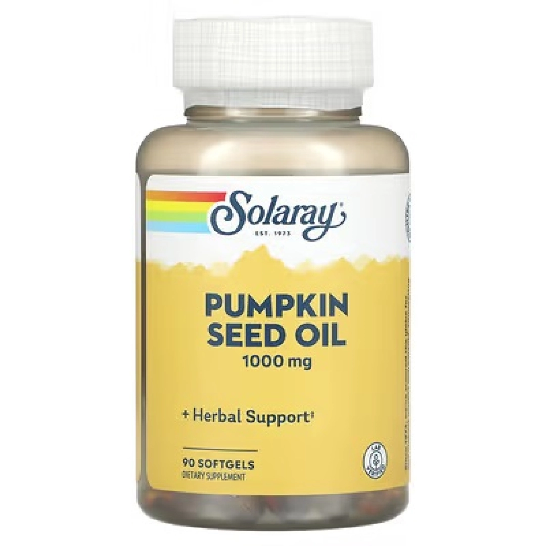 Solaray, qovoq yog'i, 1000 mg, 90 kapsula