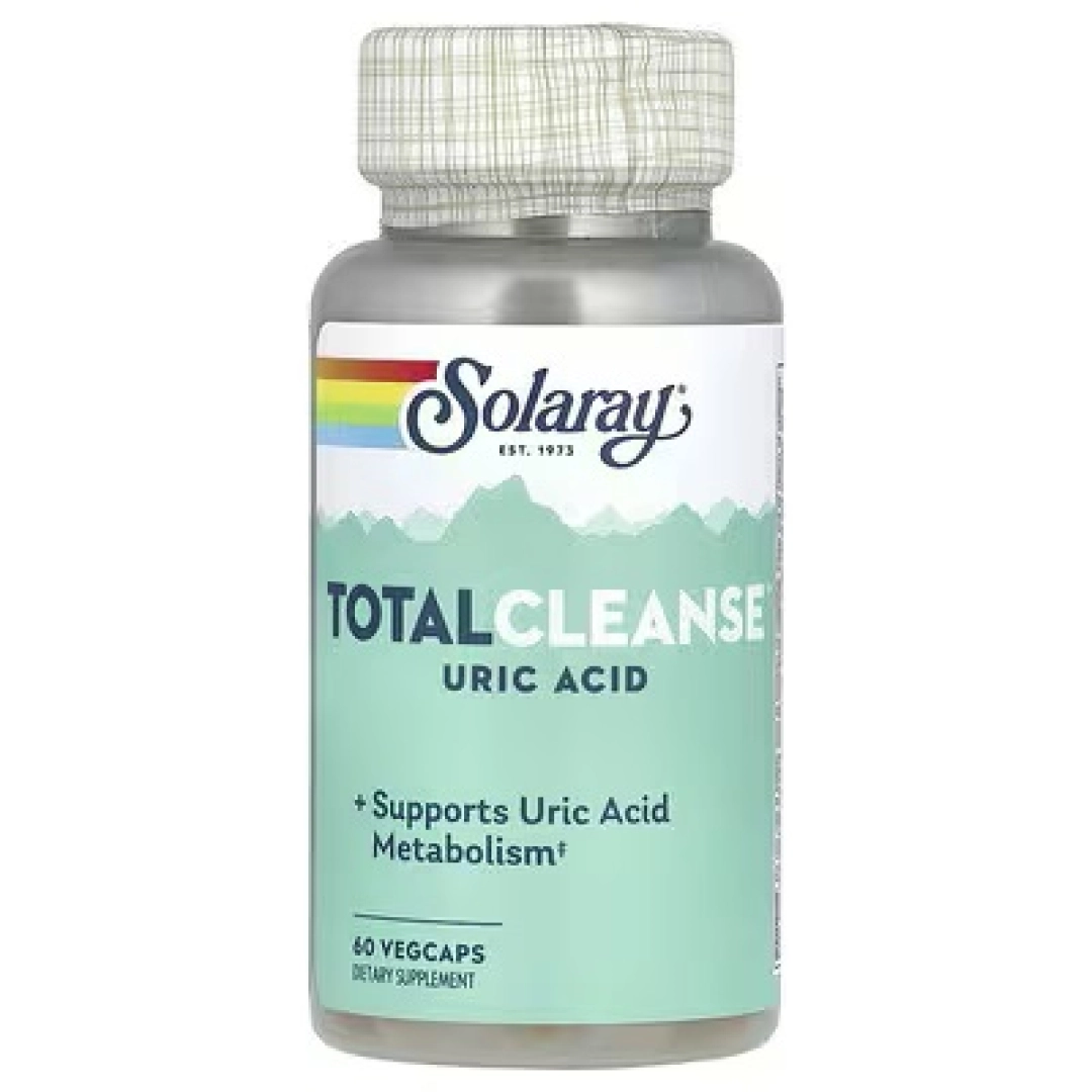 Solaray, Total Cleanse, siydik kislotalarini chiqarish vositasi, 60 o'simlik kapsulasi