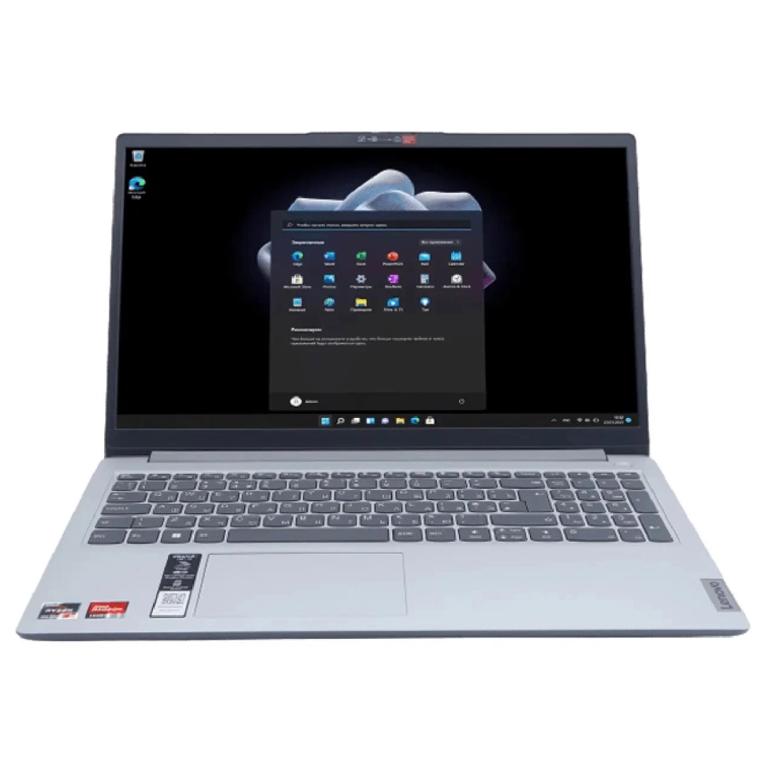 Lenovo IdeaPad 1 15AMN7 AMD Athlon Silver 7120U/ DDR4 8GB/ SSD 256GB/ 15.6 HD LCD/ Integrated AMD Radeon Graphics/ No DVD/ DOS/ RU Cloud Grey