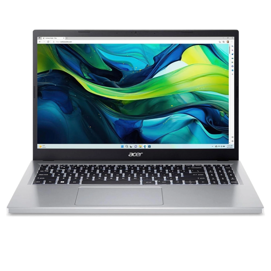 Noutbuk ACER ASPIRE GO 15 AG15-31P-3947 I3-N305 8GB 128G 15,6 FHD IPS W11 SILVER