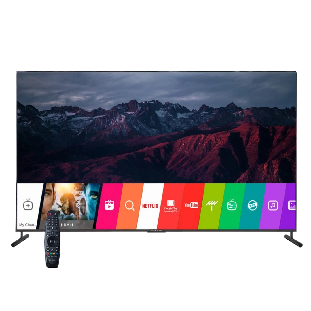 Телевизор Ziffler 65QW700U 4K UHD Smart TV Megic Remote