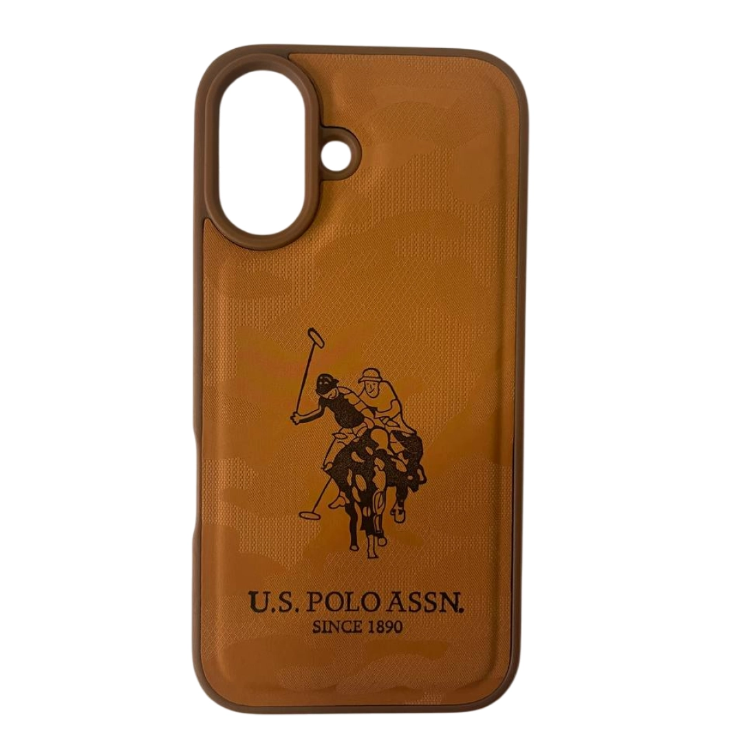 Santa Barbara Polo iPhone 16 uchun jigarrang g'ilofi