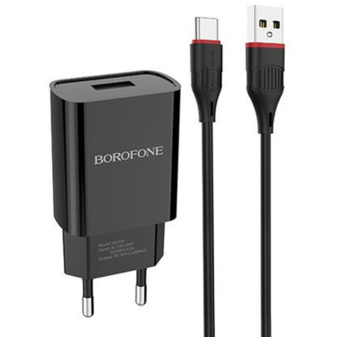 Borofone BA20A quvvatlash uskunasi + Type-C kabeli