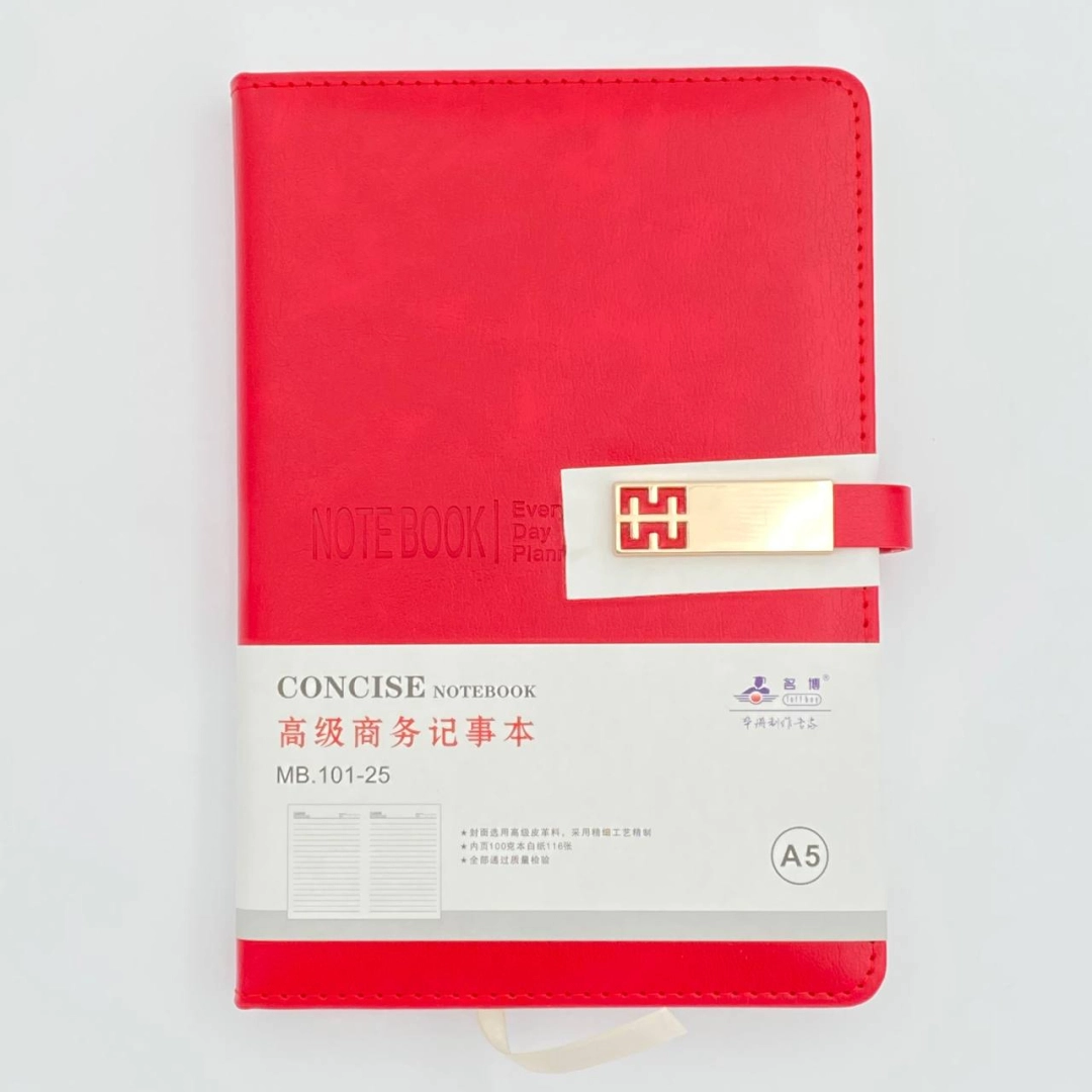 Concise MB.101-25 qizil magnitli bloknoti (116 varaq)