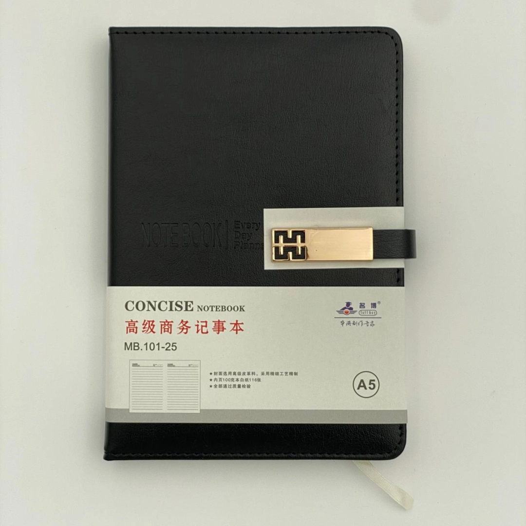 Concise MB.101-25 qora magnitli bloknoti (116 varaq)