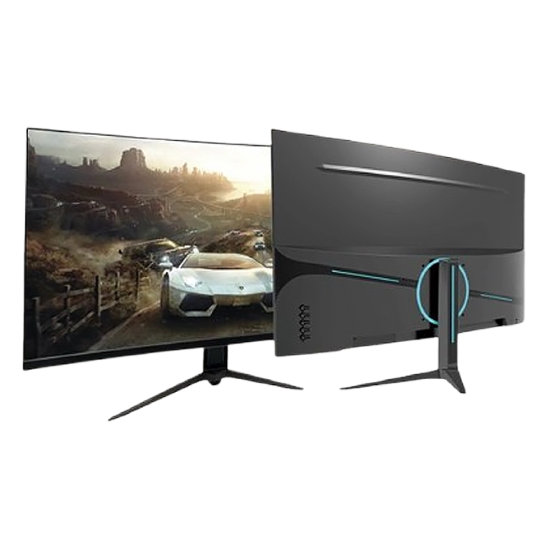 ZIFFLER 27GM300 27" Curved monitor (HDMI+DP+Audio out+DC) VA panel 300hz  RGB  stand monitori