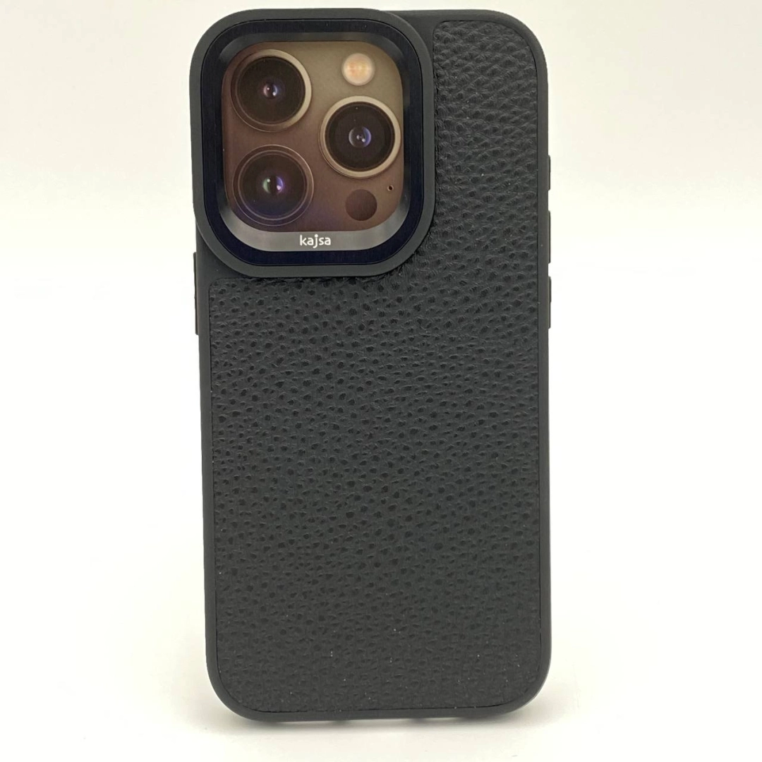 iPhone 15 Pro Max uchun Kajsa Preppie Collection qora g'ilofi