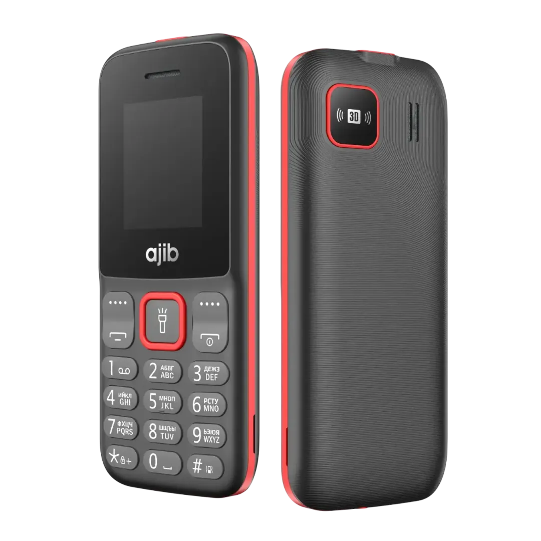 Ajib 3011 qora-qizil telefoni