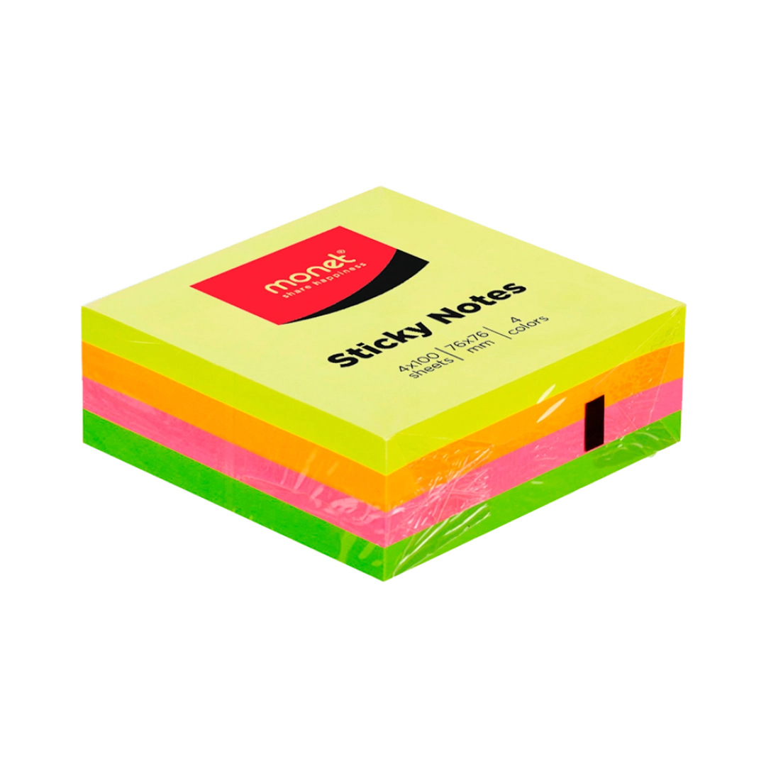 Стикеры неоновые квадратные Monet (400 листов) 2SN001