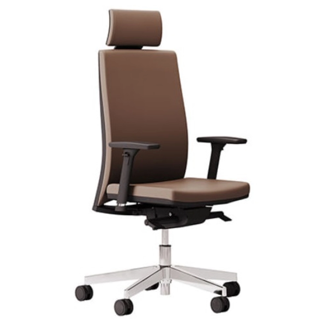 Кресло руководительское LJ-905A KT коричневое