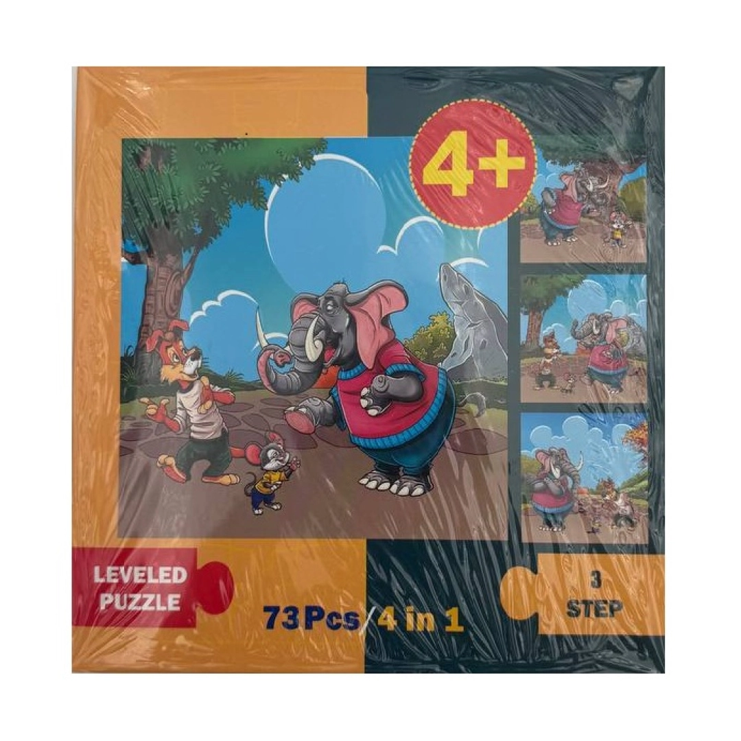Пазл: Leveled Puzzle 4+ (73 pcs)