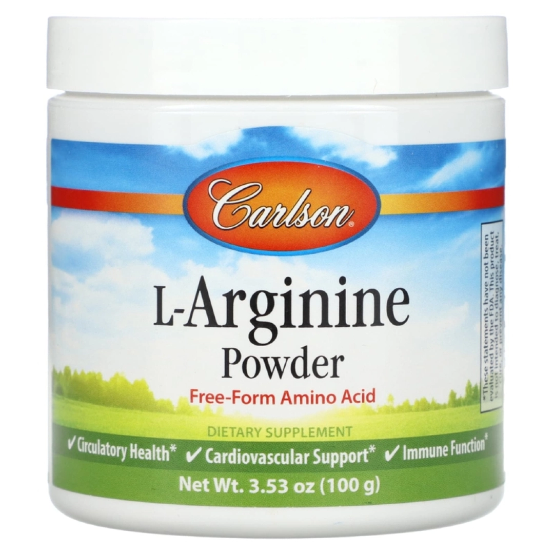 Carlson, L-arginin kukuni shaklida, 100 g (3,53 unsiya)
