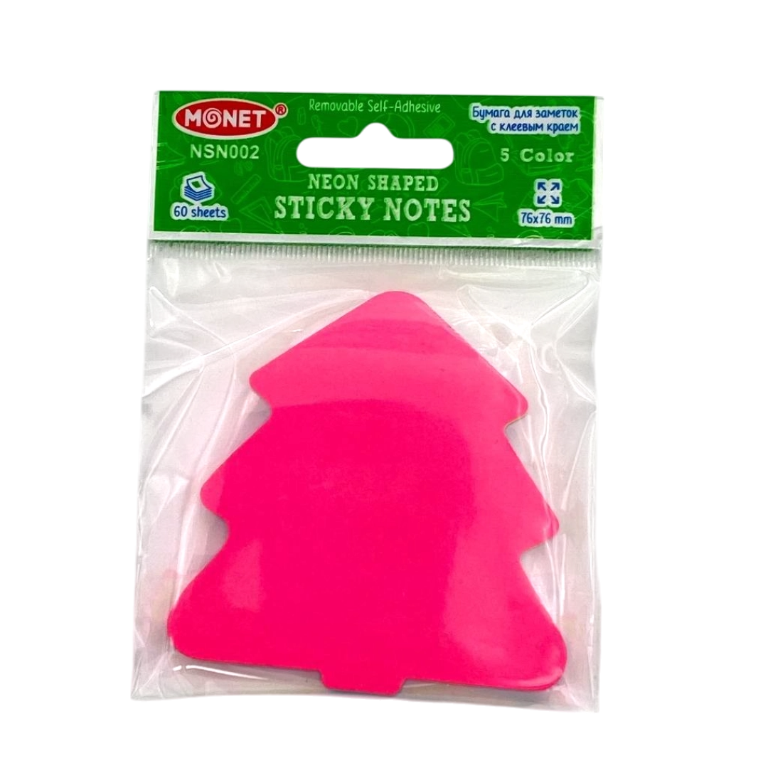 Стикеры для заметок Monet NSN002, 76*76мм неон, 60 листов
