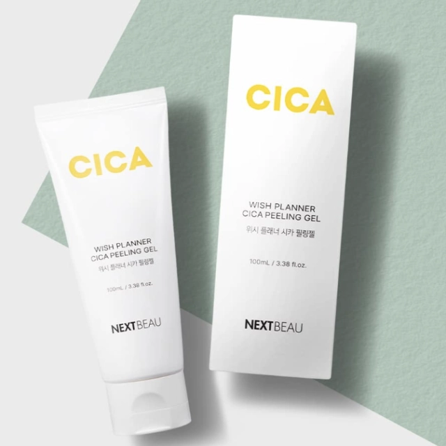 Yuz uchun piling geli NextBeau Wish Planner Cica Peeling Gel, 100 ml