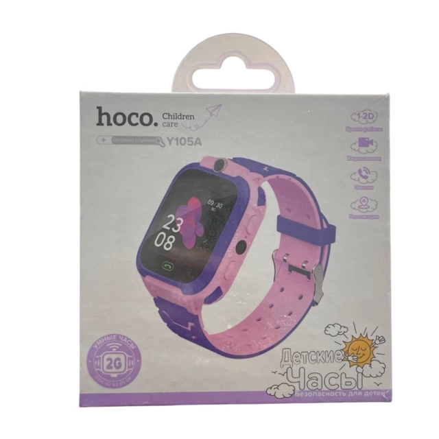 Bolalar aqlli soatlari Hoco Y105А, pushti