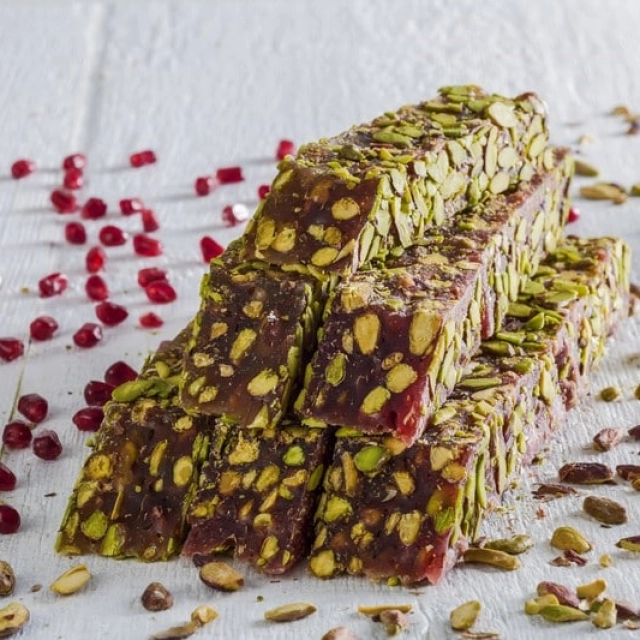 Anor ta&rsquo;mli, fistashka bilan qoplangan Malatya lokumi, 1 kg