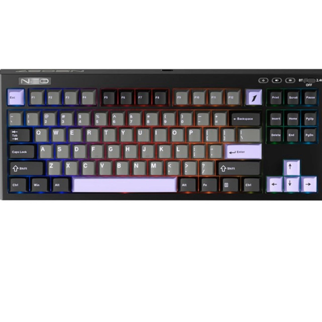 Igrovaya klaviatura 1STPlayer NEO87, Three Connecting, Midnight Violet