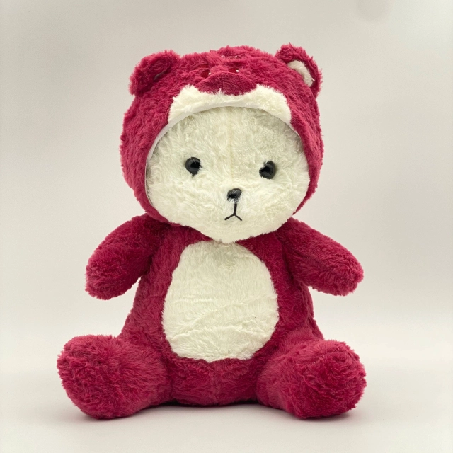 "Lotso" ayiq kaputli 40 sm yumshoq o'yinchoq