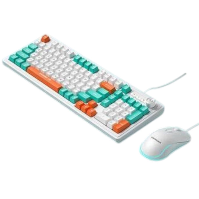 Клавиатура и мышь Sangee K-18, White