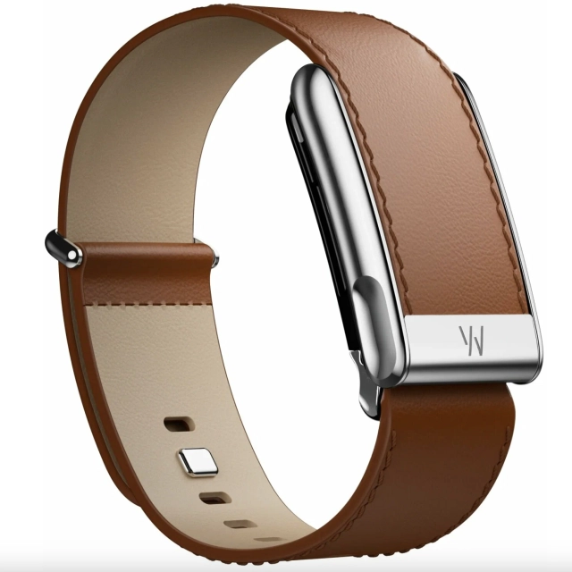 Кожаный ремешок для браслета Whoop 5.0 (ONE, PEAK) LeatherLuxe Band (Chestnut/Black/Titanium) (Original)