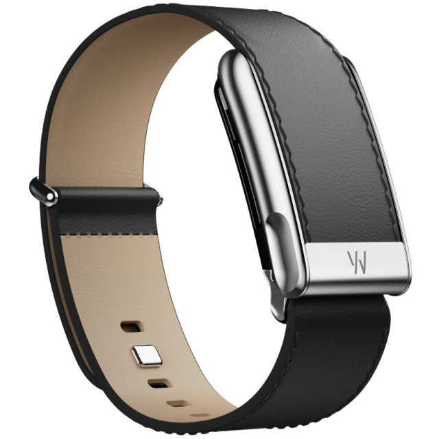 Whoop 5.0 (ONE, PEAK) LeatherLuxe Band (Black/Cream with Titanium) charm bilaguzuk tasmasi (Original)