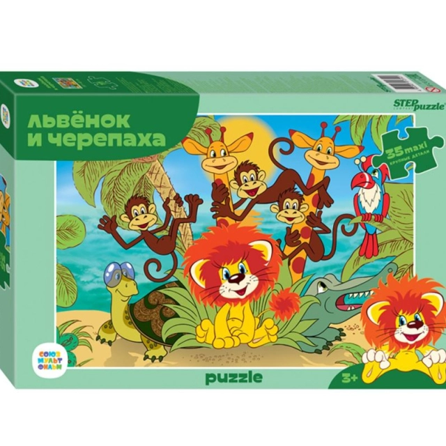 Mozaika "puzzle" 104 "Львенок и Черепаха"