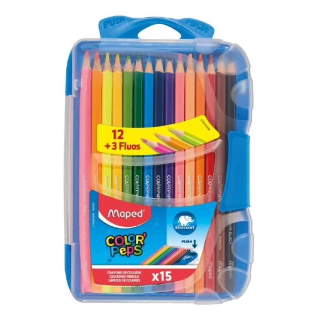 Rangli qalamlar Maped Maped Color Peps 12+3 rang