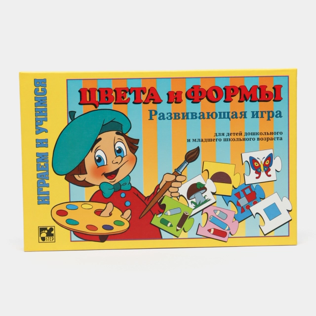 O'quv stol o'yini  "Цвета и формы"