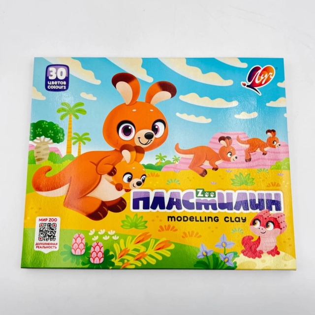 Plastilin  Луч "Zoo" 30 ta rang