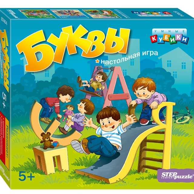Rivojlantiruvchi o&lsquo;yin "Буквы" (Умные кубики)