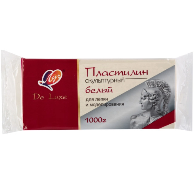 Пластилин скульптурный Луч, белый