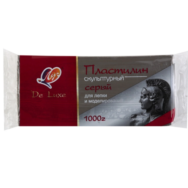 Пластилин скульптурный Луч, серый