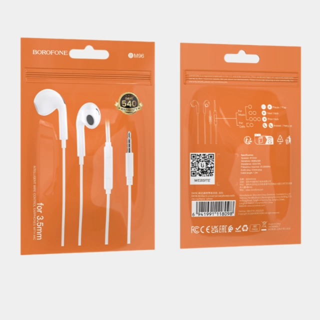 BOROFONE BM96 3.5mm oq quloqchini