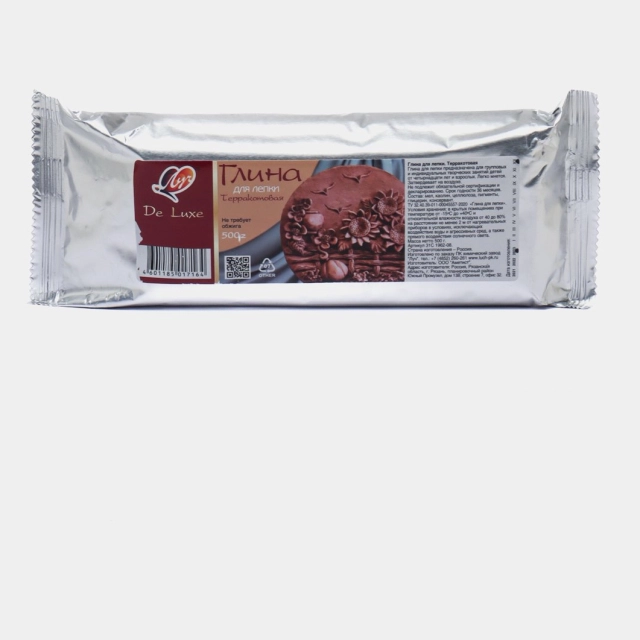 Har xil shakllar yasash uchun loy Luch, "terrakota rang", 500 g