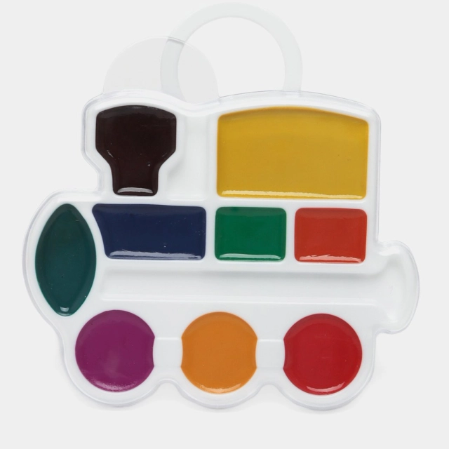 Краски Луч акварельные медовые "Паровозик" 9 цветов