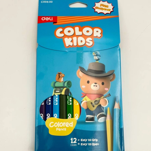 Цветные карандаши Deli "Color Kids" 12 цветов