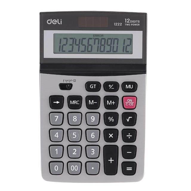 Deli 1222 kalkulyatori, Silver