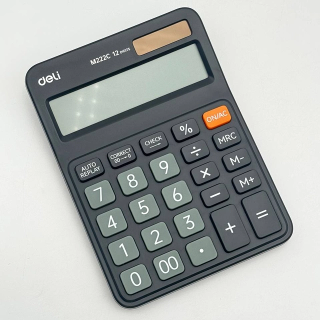 Deli M222C kalkulyatori, Black