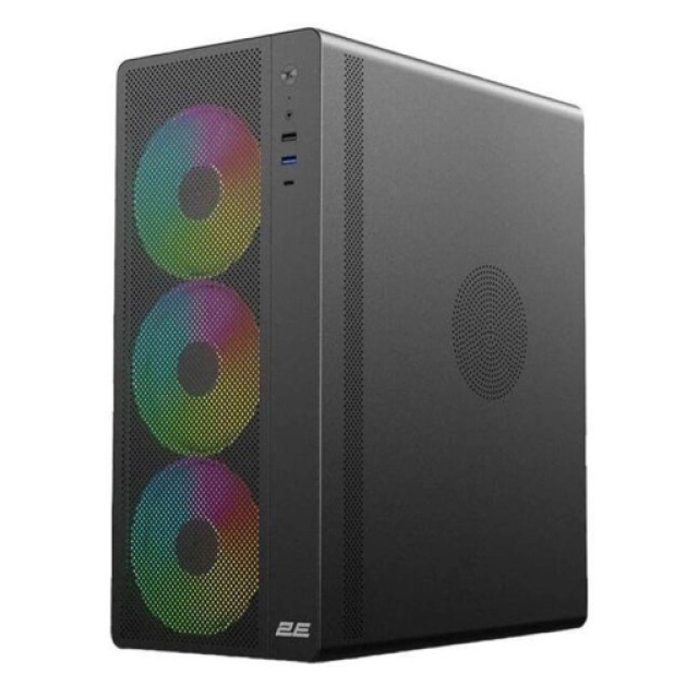 2E Gaming Credo Plus V510B Korpusi, Black