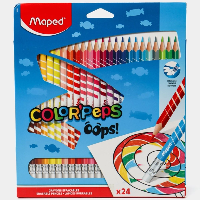 Цветные карандаши Maped "COLOR'PEPS OOPS" 24 цветов