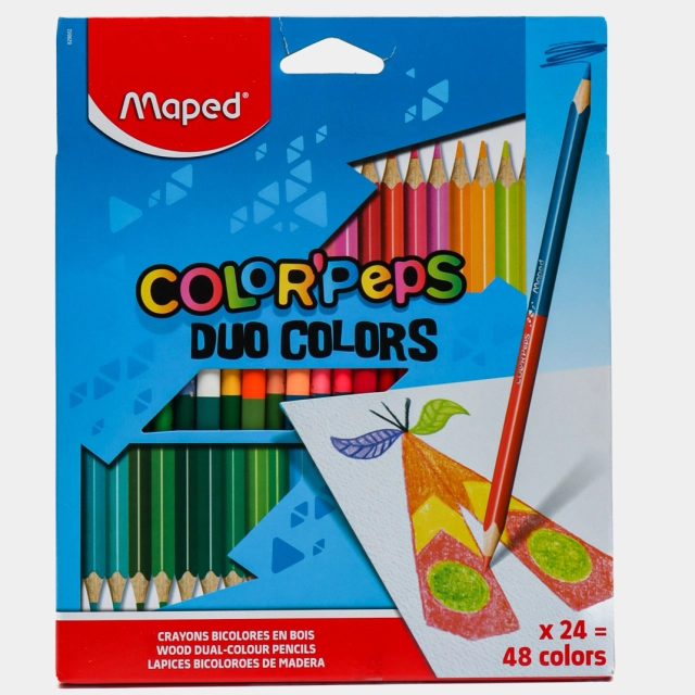 Цветные карандаши Maped "COLOR'PEPS Duo Colors" 48 цветов