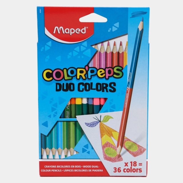 Maped "COLOR'PEPS Duo Colors" 36 ta rangli qalamlar