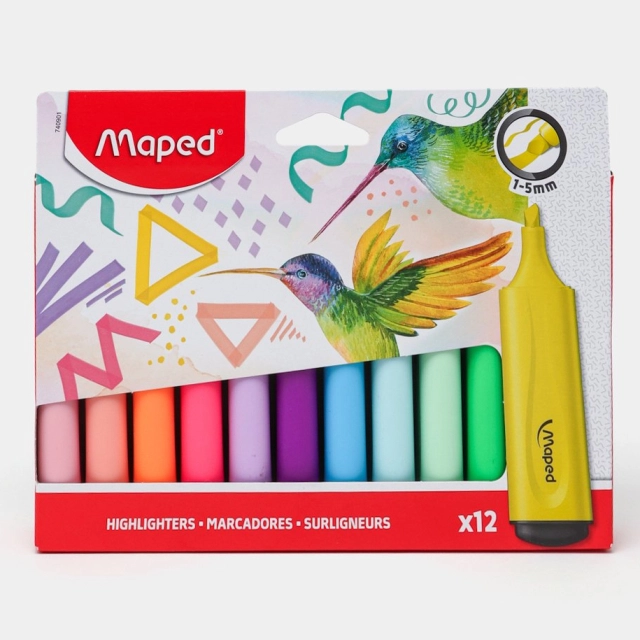 Маркер текстовой Maped "Creativ Plaster Friends Super Girl", 12 цветов