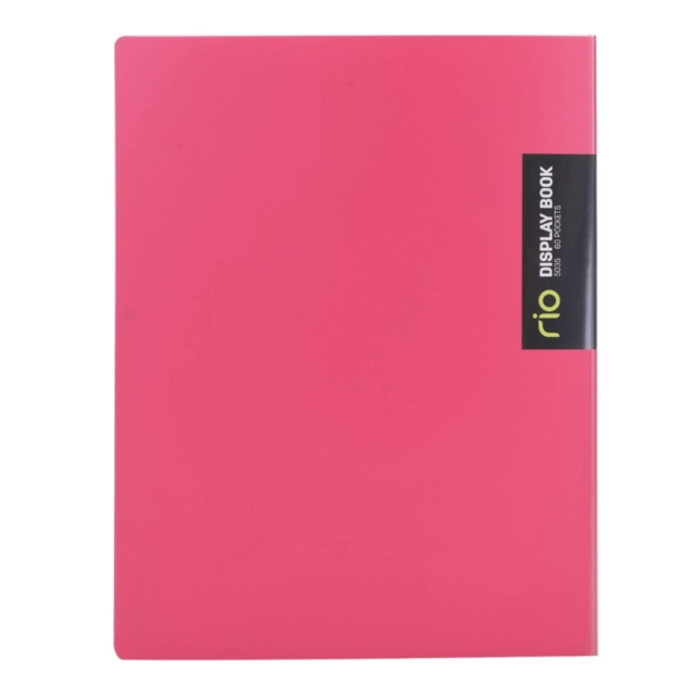 "Rio Display Book A4" nomli 60 varaqli hujjatlar va kanselariya buyumlari uchun jild (Pink)