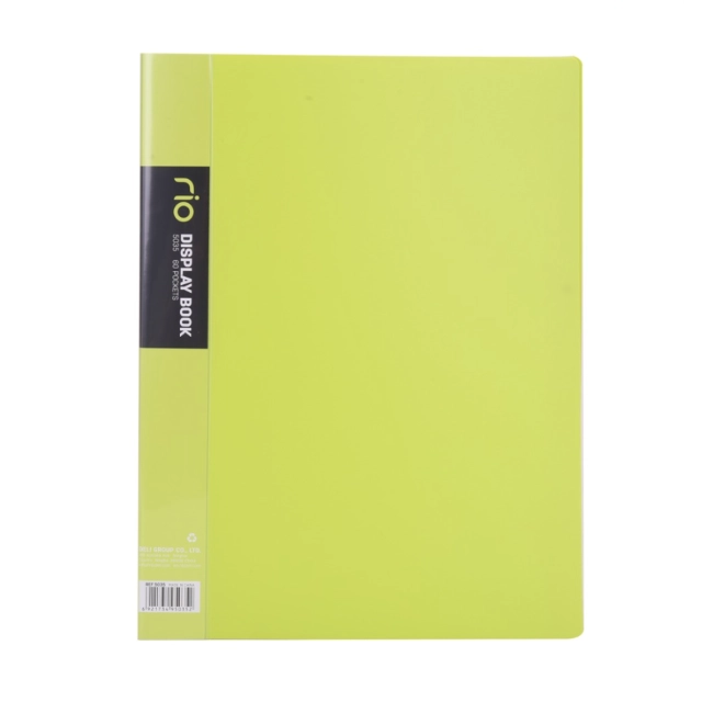 Папка для документов и канцелярии "Rio Display Book A4", на 60 листов (Green)