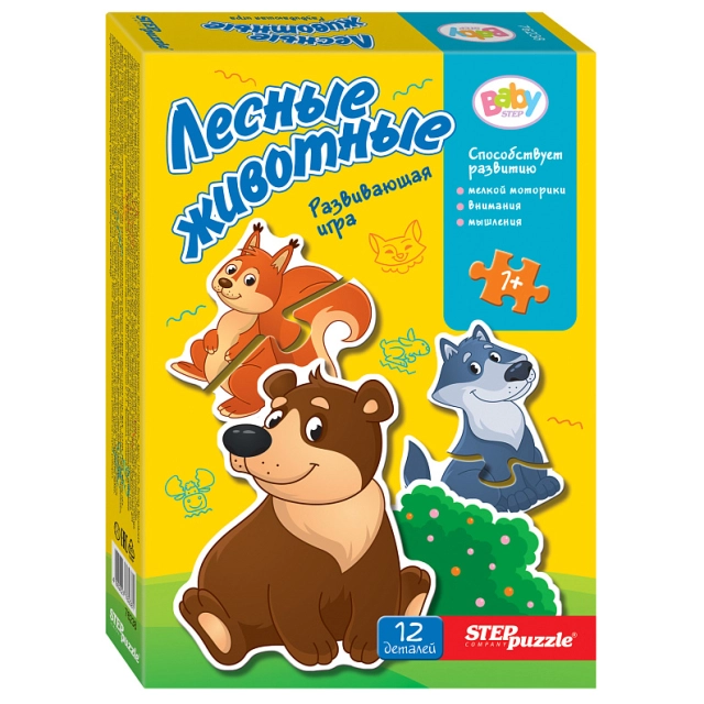Развивающая игра Step "Лесные животные"