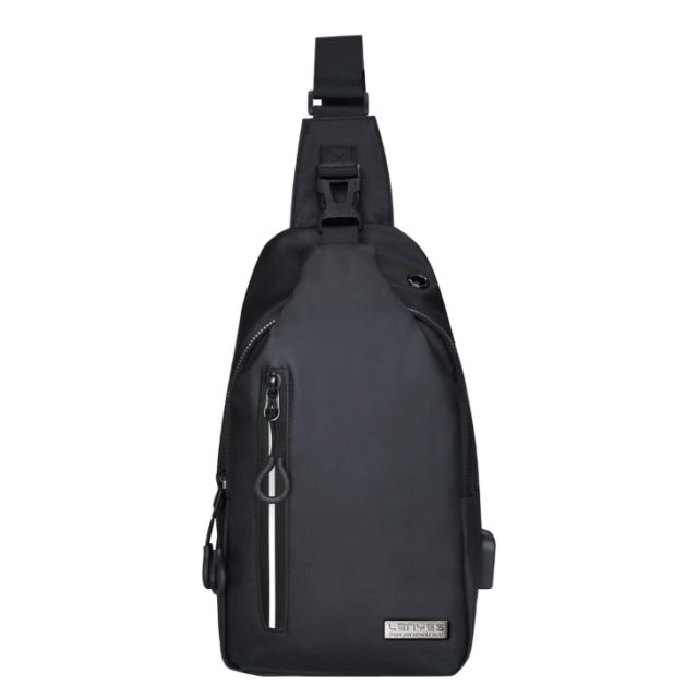 LENYES Tatum Crossbody Bag LB525 qora yelkali sumkasi