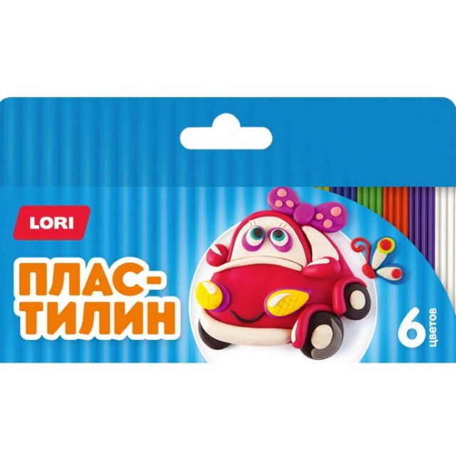 Пластилин Lori 6 цветов