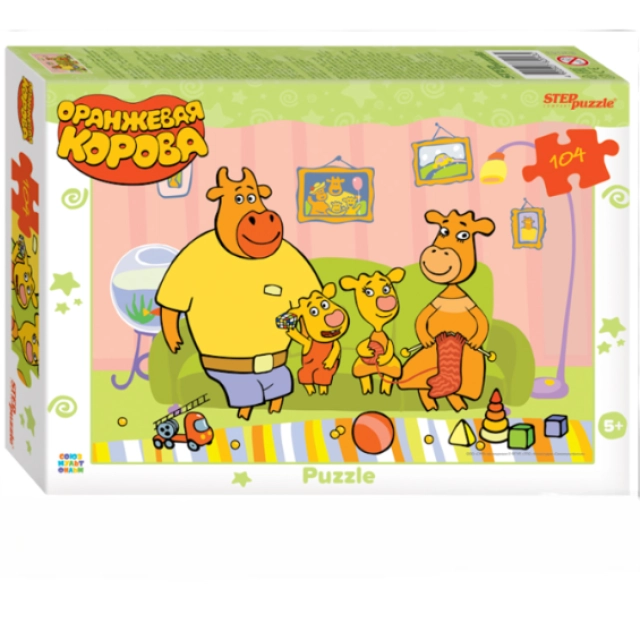 Мозаика puzzle 104 Оранжевая корова