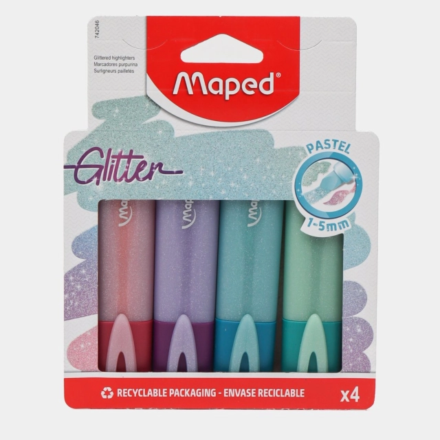 Маркер текстовый Maped Glitten